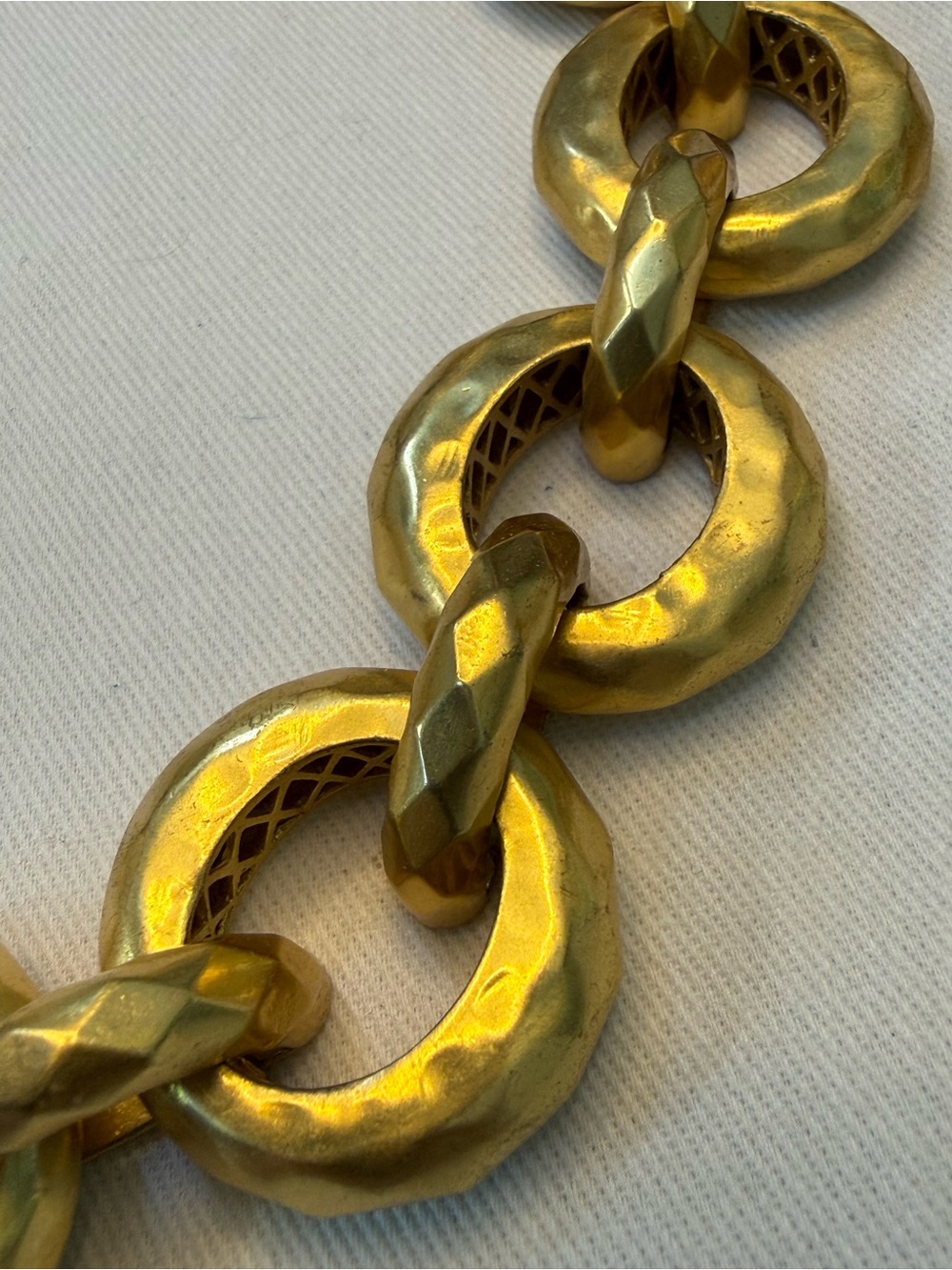 Julie Vos Gold Link Statement Necklace - Women Jewelry - Picture 6 of 8